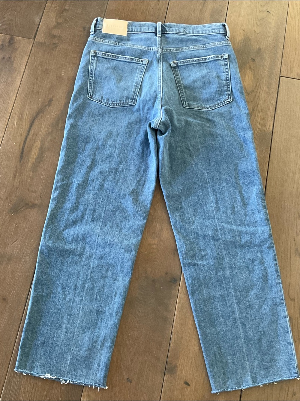 Everlane The Way High Jean Size 30 Regular Length Distressed Organic Cotton - Picture 7 of 8
